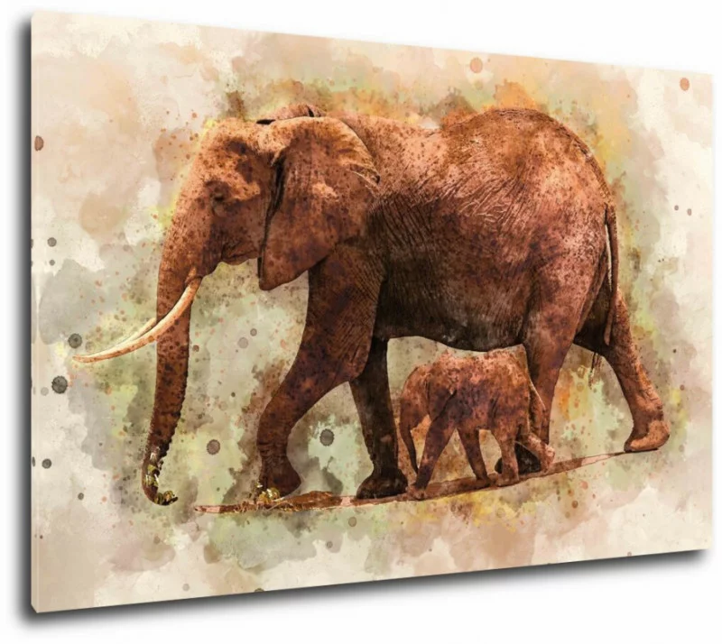 Obraz - słoń - obrazek 1