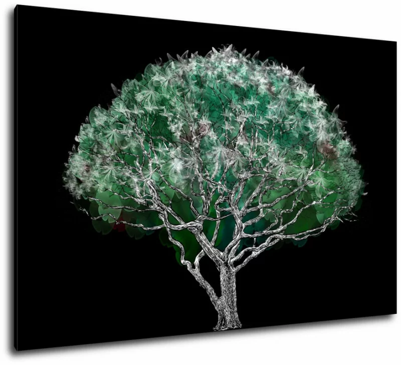 Obraz drzewo na ciemnym tle - obrazek 1