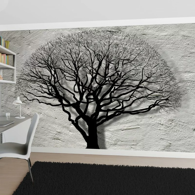 Fototapeta 3D - czarne drzewo - obrazek 1