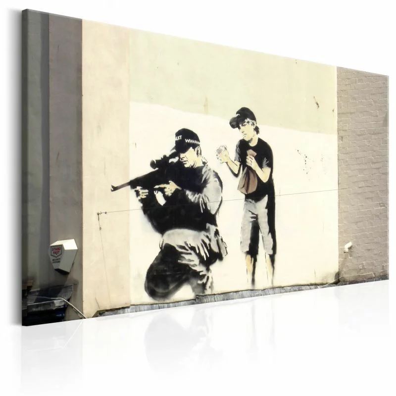 Obraz - Sniper and Child by Banksy - obrazek 1