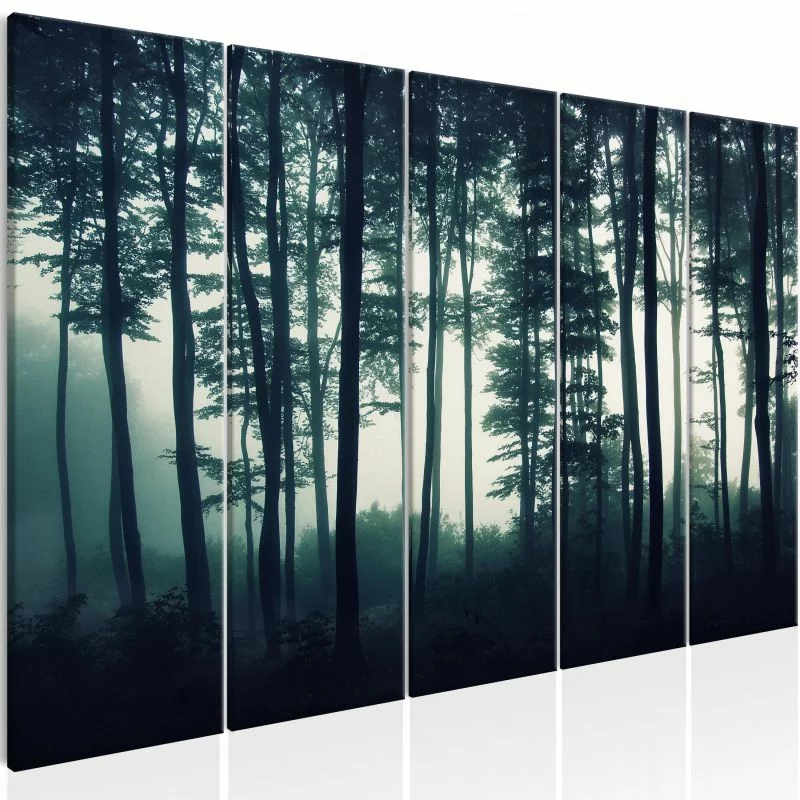 Obraz - Mroczny las (5-częściowy) wąski - obrazek 1