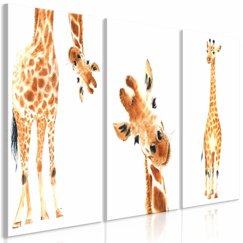 Obraz dla dzieci - Śmieszne żyrafy - obrazek 1