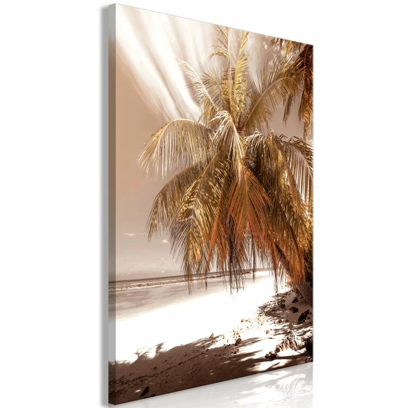 Obraz - Palmowy cień (1-częściowy) pionowy - obrazek 1