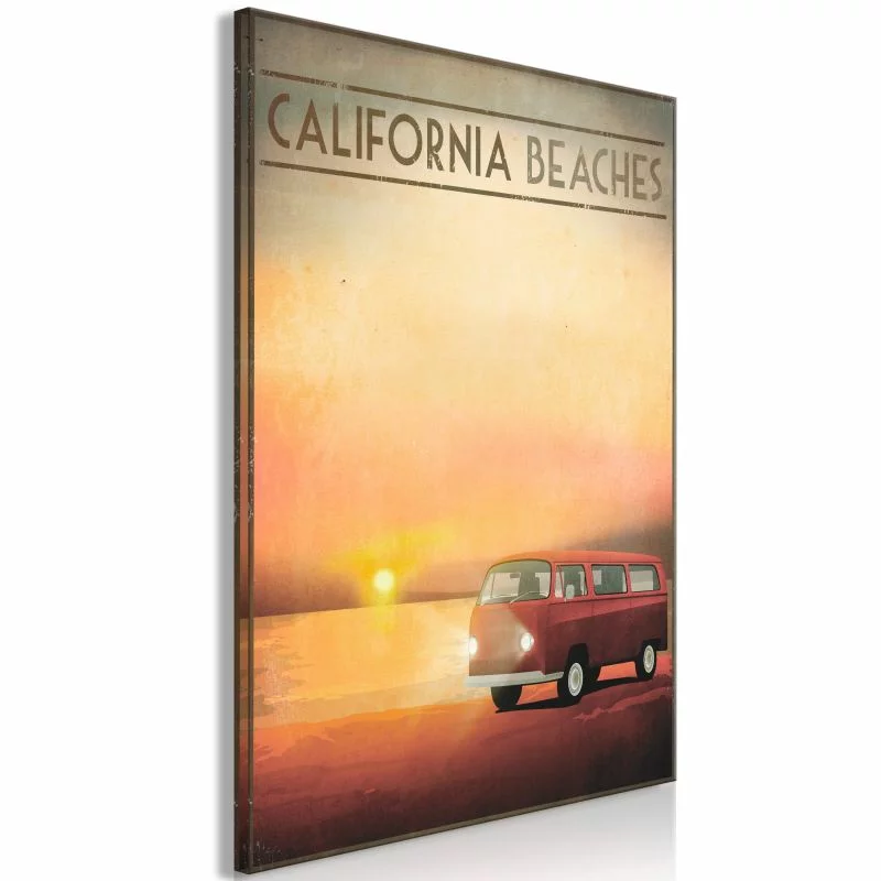 Obraz - California Beaches (1-częściowy) pionowy - obrazek 1