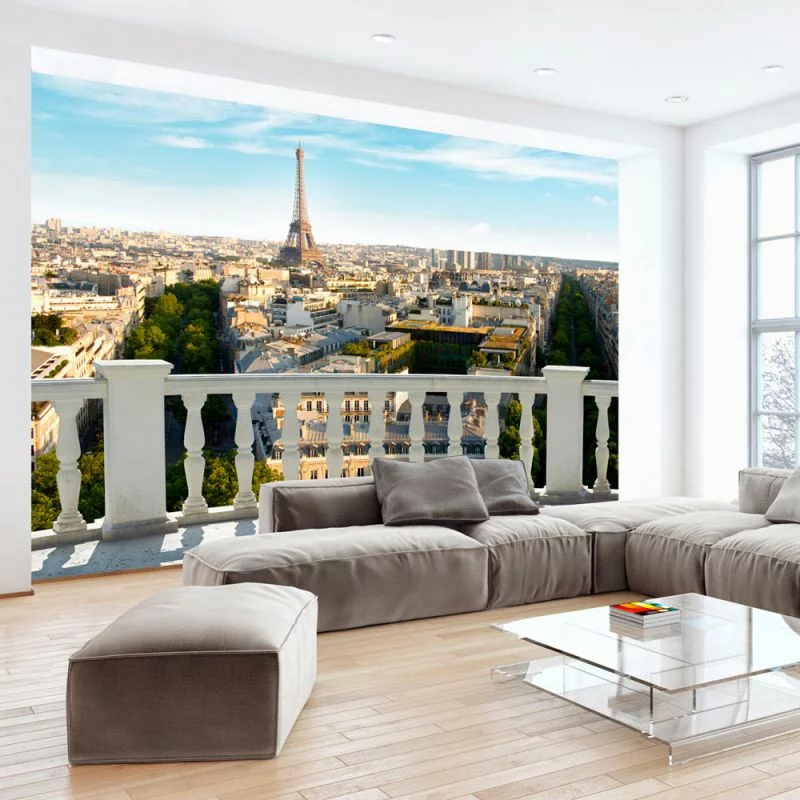 Fototapeta 3D do salonu - Paryż Wieża Eiffla - obrazek 1