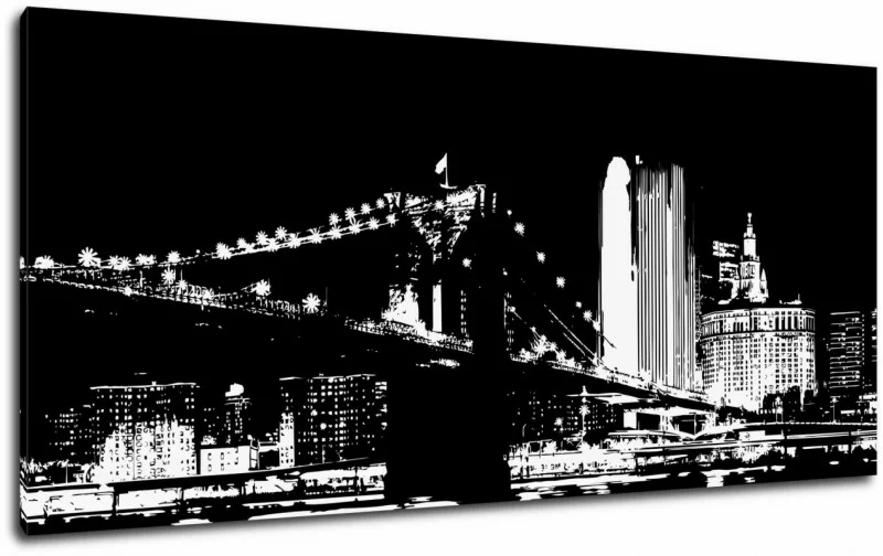 Obraz czarno-biały New York I - obrazek 1