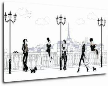 Obraz damy w Paryżu