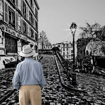 Fototapeta 3D - alejka w Paryżu