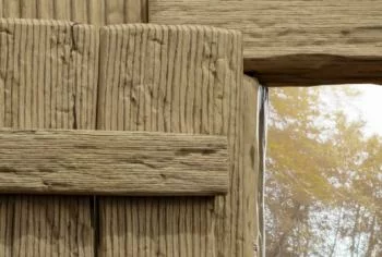Fototapeta 3D - drewniane okno - obrazek 3