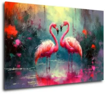 Obraz zakochane flamingi - obrazek 2