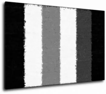 Obraz - pionowe czarne, szare, białe pasy - obrazek 2