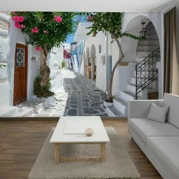 Fototapeta 3D grecka uliczka