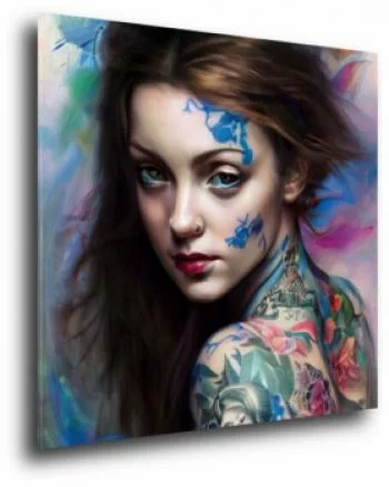 Obraz - dziewczyna z tatuażami - obrazek 2