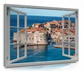 Obraz na płótnie - Chorwacja za oknem