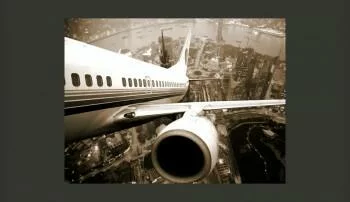 Fototapeta - Samolot wzbijający się w powietrze - obrazek 2