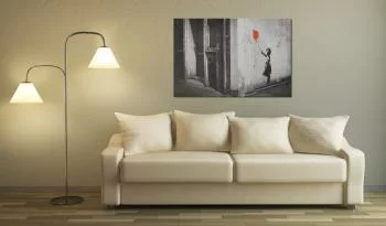 Obraz - Dziewczynka z balonikiem (Banksy) - obrazek 2