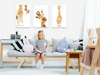 Obraz dla dzieci - Śmieszne żyrafy - obrazek 2