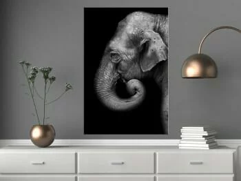 Obraz - Portret słonia (1-częściowy) pionowy - obrazek 2
