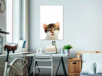Obraz - Zirytowany kot (1-częściowy) pionowy - obrazek 2