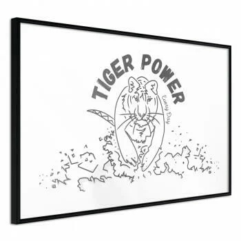 Plakat - Wewnętrzny tygrys