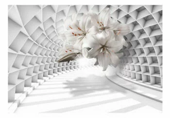 Fototapeta - Kwiaty w tunelu - obrazek 2