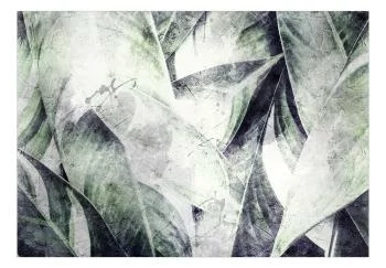 Fototapeta wodoodporna - Eklektyczna dżungla - motyw roślinny z egzotycznymi liśćmi z teksturą - obrazek 2