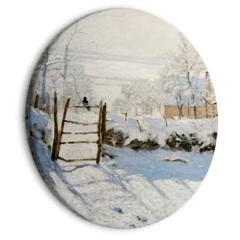 Obraz okrągły - Sroka (Claude Monet)