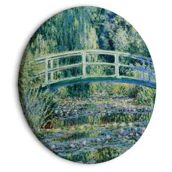 Obraz okrągły - Japoński mostek w Giverny (Claude Monet)