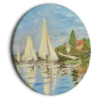 Obraz okrągły - Regaty w Argenteuil (Claude Monet)