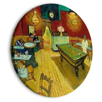 Obraz okrągły - Nocna kawiarnia (Vincent van Gogh)