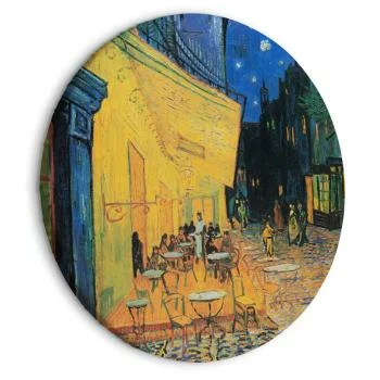 Obraz okrągły - Taras kawiarni w nocy (Vincent van Gogh)