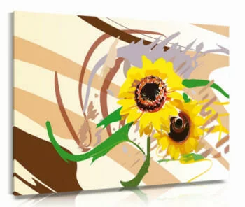 Obraz bajkowe słoneczniki