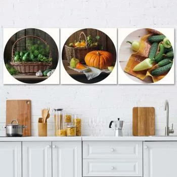 Zestaw obrazów Deco Panel, Jesienna kuchnia