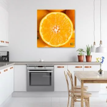 Obraz na płótnie, Pomarańcza makro
