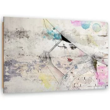 Obraz Deco Panel, Gejsza trzymająca parasol - obrazek 2