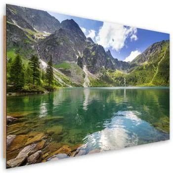Obraz Deco Panel, Górskie jezioro Drzewa Natura - obrazek 2