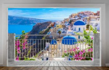 Fototapeta 3D na wymiar - Santorini Grecja - obrazek 2