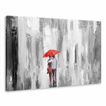 Obraz - miłość pod parasolem