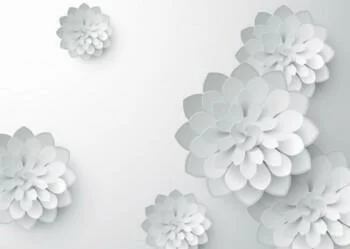 Fototapeta 3D delikatne kwiatki - obrazek 2