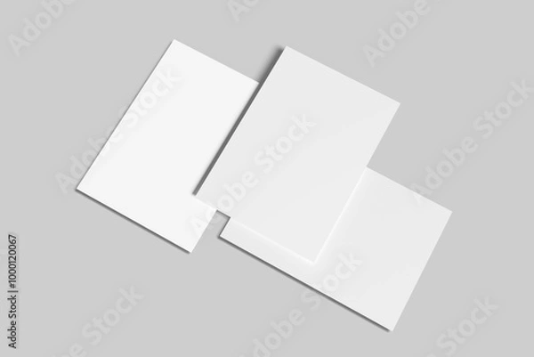 Fototapeta Minimalist A4 Flyer Mockup for showcasing your design to clients