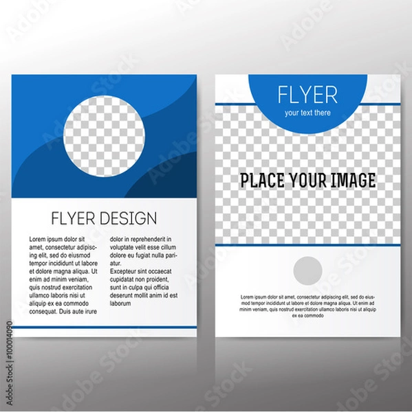 Obraz Abstract flyer vector template