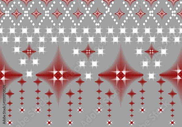 Obraz Seamless fabric texture with checkered pattern