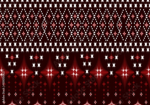 Obraz Seamless fabric texture with checkered pattern