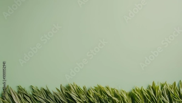 Fototapeta Green background with space for text input
