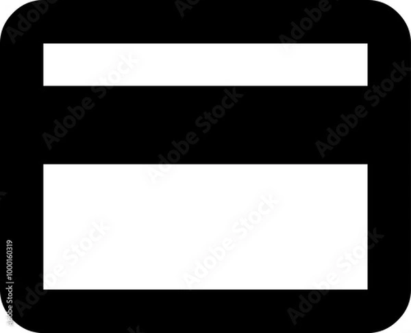 Fototapeta Vector black credit card icon graphic design illustration, icon design, business icon
