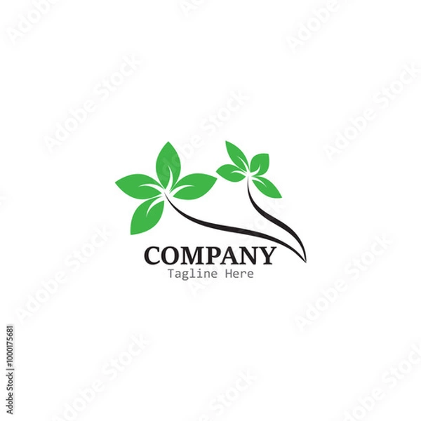 Fototapeta leaf logo vector