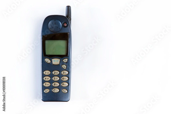 Fototapeta Old cellular phone. Vintage technology