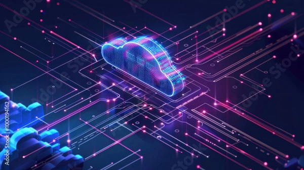 Fototapeta A guide to developing cloud-based applications, focusing on microservices, containers, and serverless architectures.