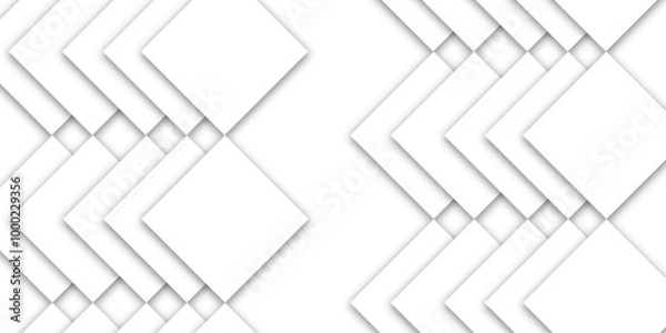 Fototapeta Abstract geometric vector with gray background with texture, white abstract modern background. triangle background vector illustration. Space design concept. 3d paper cut. layers and shadow.  patterns