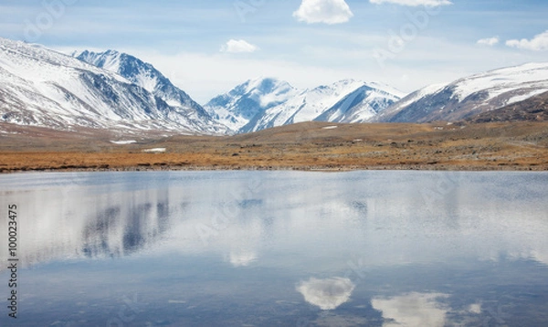 Fototapeta Mountain Lake winter day